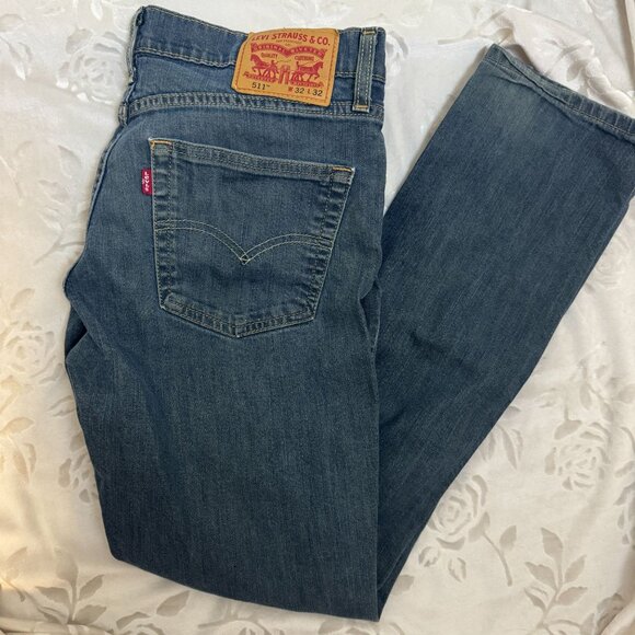 Levi's Other - Levis 511 Slim Fit Mens Jeans W32 L32 Dark Wash Denim